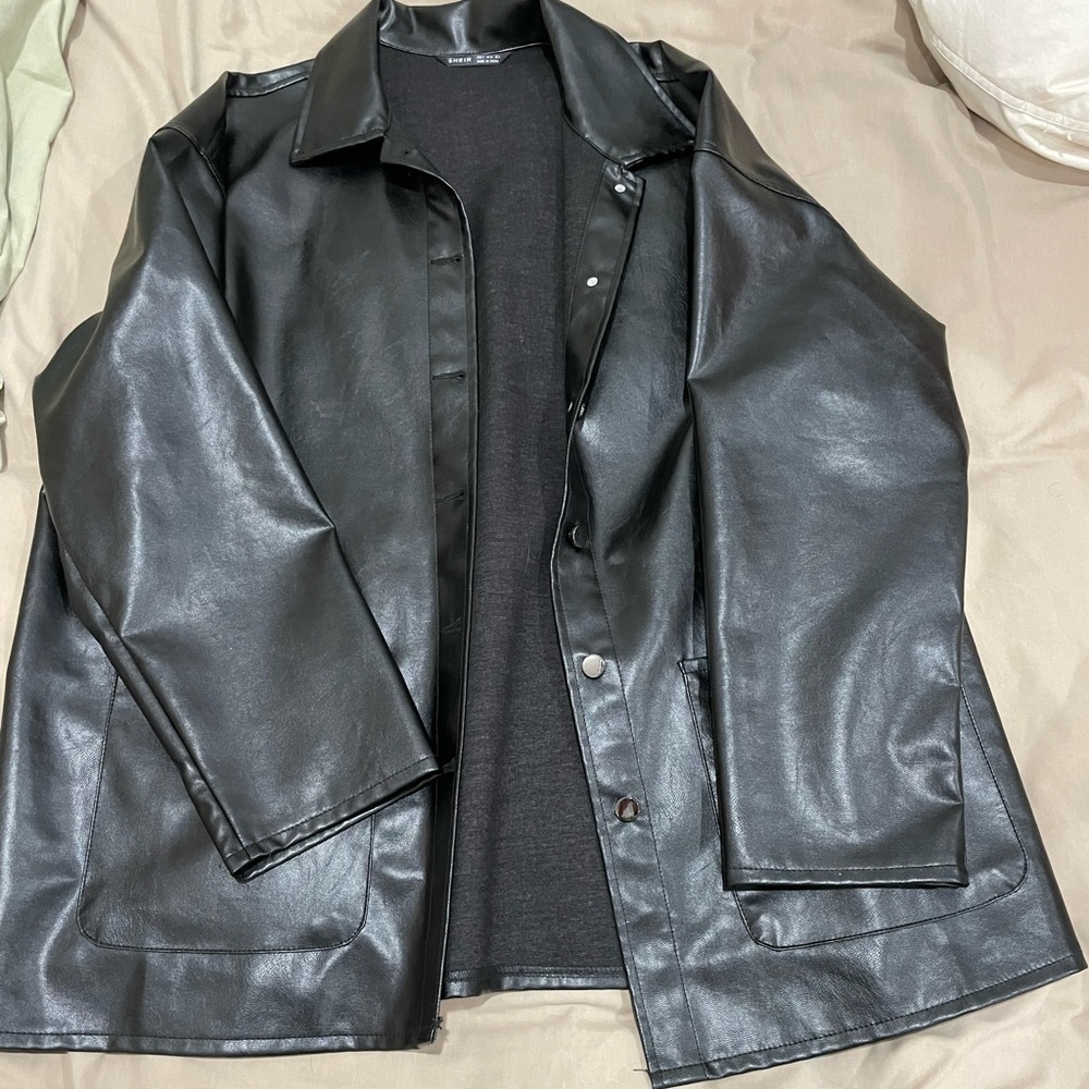 Leather Trench Coat